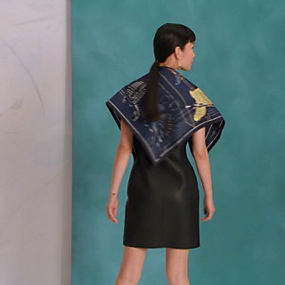 カレ 90 プレシュー《すべては鞍の中に》 - ブルー | Hermès